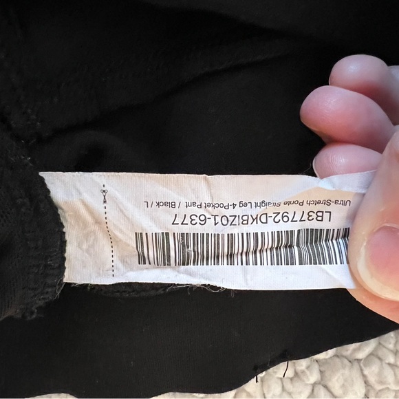 Quince Black Ponte Stretch Pants - Size L - Picture 6 of 7